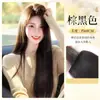 Extensiones de Cabello Largo Jian Shu para Mujeres, Aumento de Volumen Sin Costuras, Esponjosas, Borde Invisible Mejorado, Extensiones de Cabello Realistas de Tres Piezas