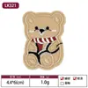 Patches bordados de urso fofo de desenho animado mais vendidos transfronteiriços para reparar furos em jaquetas acolchoadas, roupas e bolsas, tecido acessório de vestuário