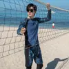 Nuevo Traje de Neopreno para Hombres y Mujeres, Pantalón de Manga Larga Dividido, Traje de Neopreno Conservador para Snorkel, Traje de Baño para Pareja, Traje de Surf