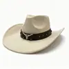 Sombrero retro estilo británico occidental, sombrero de mezclilla moderno y versátil, perfecto para protección solar al aire libre, un accesorio elegante para fiestas y eventos