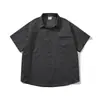 Camisa Masculina de Manga Curta Estilo Japonês Boyish BSAPA Verão Tendência Marca Solta Meia Manga Jaqueta de Trabalho CS3176