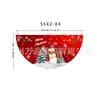 Bandera colgante de Navidad nueva transfronteriza de Amazon Bandera semicircular Bandera en forma de abanico Bandera de forma especial Decoración de barandilla para fiesta de Halloween