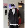 Moderna sudadera tipo cárdigan simple y versátil de estilo Harajuku japonés, casual y a la moda, tendencia de Instagram