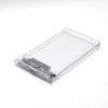 Caja de Disco Duro Móvil de 2.5 pulgadas Transparente Blanco Gris Externa Sata Mecánico de Estado Sólido Caja de Disco Duro SSD Escritorio