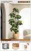 Planta Verde Artificial Spathiphyllum, Planta Verde Falsa de Lujo de Gama Alta para Interior Sala de Estar, Planta en Maceta, Adorno Decorativo Realista para el Piso