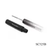 Tubo de Primer para Pestañas de Tubo Redondo de Acero de 4.5g Negro Degradado Cabezal de Cepillo Redondo de Metal Material de Empaque de Tubo de Máscara