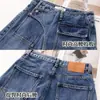 Jeans de perna larga para mulheres petite 2026 primavera/outono novo cintura alta emagrecedor estilo americano cropped justo reto solto calças