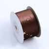 Cinta de Terciopelo Bronceado Suede Dorado Seda Pelusa Color Terciopelo Brillante Cinta Decoración Navidad Otoño Invierno Decoración Flocked