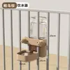 Dispensador de agua colgante para perros, botella de agua para mascotas, dispensador de agua automático, comedero automático para jaulas y vallas de gatos y perros