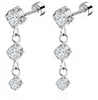 Amazon Comercio Exterior Conjunto de Pendientes de Circonita de Diseño Versátil de Gama Alta Joyería para Orejas de Fiesta Regalos al por Mayor para Mujeres