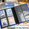 Álbum de Cartas de Folha Solta com 4 Compartimentos, 160 Cartas de Personagens de Anime, Cartas de Celebridades, Armazenamento de Cartas de Telefone, Álbum Transparente de Página Dupla