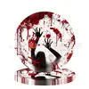 Nuevos Suministros de Decoración para Fiesta Temática de Halloween Horror Mano Sangrienta Platos de Papel, Manteles y Juego de Vajilla de Amazon