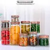 Suministro de Frascos para Pepinillos, Frascos de Vidrio Espeso con Tapas Altas, Frascos de Vidrio para Pepinillos, Envases de Vidrio para Alimentos, Frascos para Pepinillos con Tapas Altas, Tubos Rectos