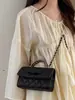 Bolso de Mano Cuadrado Pequeño Acolchado de Moda de Verano 2026 Yuezhi, Bolso de Hombro y Cruzado Versátil y Elegante