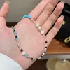 Moda Europea y Americana Elegante Versátil Collar de Perlas Naturales y Piedra Natural con Cuentas Luz de Lujo Gama Alta Cadena para Clavícula en Capas Nicho para Mujeres