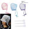 Herramientas de teñido de cabello directo de fábrica gorro para recoger el cabello + juego de ganchillo teñido de cabello aceite para tratamiento capilar gorro para hacer agujeros cabello especial gorro para recoger el cabello