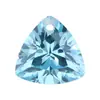 Huagang Gems Zircón Triangular Azul Claro de un Solo Agujero Piedra Suelta Azul Claro Accesorios de Cuentas Sueltas para Bricolaje con Agujero