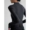 Tejido sin costuras SS STUDIO, elegante y con estilo, suéter de lana para mujer de cuello semi-alto, perfecto para usar en capas en otoño