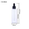 Al por mayor en stock 10 20 30 50 ml frasco gotero de aromaterapia con gotero para suero aceite esencial PET transparente de plástico dispensador