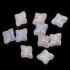 Colgante de cristal de flor de diamante con agujero recto de 10 mm para joyería hecha a mano DIY, accesorios decorativos, cuentas cuadradas con agujero, accesorios