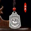 Pingente Quatro Animais Divinos Chiba Taiyin Dragão Azul Tigre Branco Pássaro Vermelho Xuanwu Vintage Personalidade Agressiva Colar Masculino e Feminino