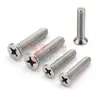 Tornillo de Cabeza Plana Phillips de Acero Inoxidable 304 Yb819 Tornillo de Máquina de Cabeza Avellanada Rosca Métrica M1.6M2M2.5M3.5-M12