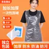 Empaque Individual de Plástico Impermeable y a Prueba de Aceite Barbacoa Cangrejo de Río Olla Caliente Catering Hogar Adulto Cocina Delantal Desechable