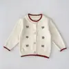 Promoção Suéter Cardigan de Bebê Jaqueta Tricot Estilo Coreano Outono Inverno Top Estiloso Infantil Suéter Versátil