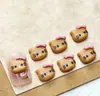 Celebridade da Internet Couro Preto Rosa Hellokitty Acessórios para Unhas Estilo Misto Fofo Acessórios de Unha Usáveis DIY Pequenos Acessórios