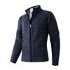 2025 Comércio Exterior Amazon Outono e Inverno Suéter Cardigan Masculino com Lã, Gola Alta, Tricô Grosso Cor Sólida Jaqueta Roupa Masculina