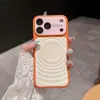 Funda magnética de estilo coreano con bloqueo de color y diseño de ondas para Apple 18 Pro Max, adecuada para iPhone 17 Pro con ventana de visualización grande, 16 Pro