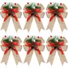 Lazos de Aguja de Pino Navideños, Varios Estilos en Stock, Venta Directa, Soporte para Etiquetado y Dropshipping, Se Pueden Empaquetar