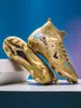 Zapatos de Fútbol de Caña Alta Transfronterizos para Niños y Niñas, Tacos Tf para Adultos, Zapatos Deportivos Profesionales Transpirables Antideslizantes con Tacos Largos