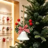 Festival de Natal Sino de Ferro Forjado Tocando Pingente Enfeites Acessórios de Decoração para Árvore de Natal Adereços Janela Decoração de Natal