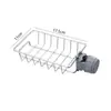 Rack Criativo de Camada Única para Armazenamento de Panos para Pia de Cozinha Doméstica, Rack de Armazenamento para Torneira, Escorredor de Aço Inoxidável