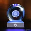 Luz Noturna Bola de Cristal de Novo Produto Transfronteiriço Enfeites de Cristal Criativos Artesanato para Presente Lâmpada Decorativa para Quarto Lâmpada de Cabeceira para Atmosfera