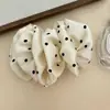¡Volumen de cabello enorme! ¡Engancha de lado! Nuevo Clip de Plátano para el Cabello con Forma de Nube Plisada, Burbuja, Puntos de Ola, Floral, Atmósfera Dulce de Chica