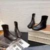 Botines elásticos adelgazantes de estilo coreano para mujer, 2026, elegantes y versátiles, nueva colección de otoño, botines de tobillo sin cordones con punta redonda