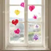 Nueva cortina floral de pared blanca para el Día de San Valentín con rosas rojas transfronterizas, arreglo de fondo de decoración de mar de flores aéreas, decoración colgante para puerta