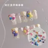 Accesorios Coloridos para Uñas de Paleta Dulce Tendencia Lindos Caricaturas Frutas 3D Mini Dulces Decoraciones para Uñas
