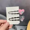 Pinza para el pelo metálica dulce fresca pinza para flequillo accesorios para el pelo tocado red social estrella de cinco puntas pinza lateral pinza para el pelo pequeña linda lote