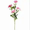 Venta especial: Flores Artificiales Violetas de Tallo Largo y 4 Cabezas, Flores Falsas de Seda para Decoración del Hogar, Decoración Suave, Fotografía de Bodas y Flores Decorativas