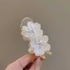 Pinza para el Cabello de Camelia de Imitación de Concha de Doble Cara, Pasador Sencillo para Moño, Herramienta Versátil para Peinar el Cabello para Mujeres, Pasador para la Parte Posterior de la Cabeza