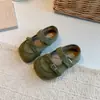 Sapatos Mary Jane estilo coreano para meninas, coleção outono 2026, novos sapatos casuais de couro com bico redondo e solas macias, sapatilhas estilo balé