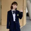 Traje de Outono Britânico Uniforme de Estudante Uniforme jk de Ensino Médio Traje Estilo Faculdade Feminino Traje de Aula Traje de Coro de Ensino Fundamental