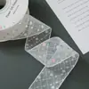 Cinta de Encaje de Malla Flor Pequeña con Lentejuelas Rombo Encaje Cinta Flor Material para Moños de Empaque Accesorios de Ropa