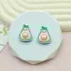 Fruta Simulada Abacaxi Abacate Patch de Resina DIY Cola de Creme Pingente para Capa de Celular Acessório