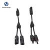 Conector MC4 Tipo Y de 3 Vias painel solar fotovoltaico conector paralelo à prova d'água adaptador painel um-dois