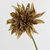 Flor de Dalia Individual de PU para Arreglos Florales de Boda, Decoración del Hogar, Fotografía, Flor Artificial para Decoración de Mesa, Crisantemo Vintage