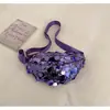 2026 Nueva Moda Tendencia Bolso Cruzado Simple para Mujer, Estilo Nicho con Lentejuelas, Bolso Dumpling de Correa Ancha, Elegante Bolso de Hombro